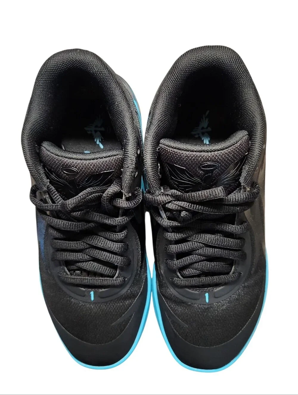 Puma Black and Blue High-Top Sneakers